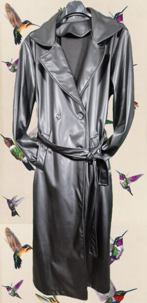 Gabardina Cuero Noir Rebel
