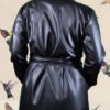 Gabardina Cuero Noir Rebel
