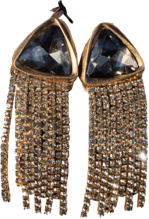 Pendientes Destello oro gris