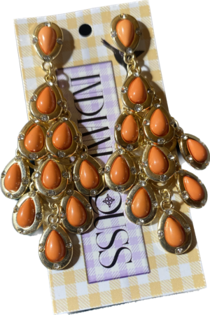 Pendientes lágrimas coral