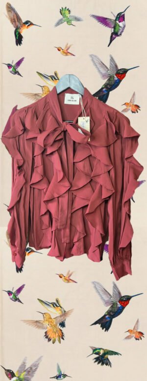 Blusa granate volantes