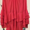 Vestido Modelo Soleá volantes rojo