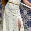 Vestido de Lino bordado flores